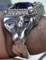 Лот: 14815409. Фото: 5. серебряный перстень с русалками...