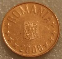 Лот: 11159508. Фото: 2. 5 бани 2008 Румыния 5 бань 2008... Монеты