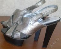 Лот: 1313016. Фото: 2. Босоножки Domani серебренные... Женская обувь