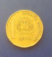 Лот: 25005876. Фото: 2. Доминикана 1 песо 2002 г. Монеты
