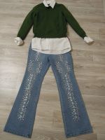Лот: 9073197. Фото: 2. новые джинсы с декоративными элементами... Женская одежда