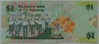 Лот: 10849970. Фото: 2. Багамские острова 1 доллар 2015... Банкноты