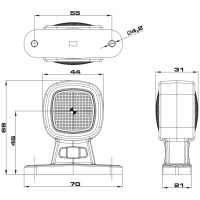 Лот: 19616431. Фото: 2. Фонарь габаритный FT-141 LED 2шт. Автозапчасти