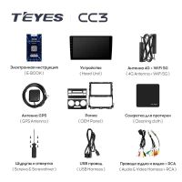 Лот: 21428479. Фото: 5. Штатная магнитола Teyes CC3 4...