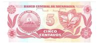 Лот: 11123141. Фото: 2. 5 сентавос 1991 год. Никарагуа. Банкноты