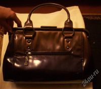 Лот: 353105. Фото: 3. Сумка лаковая, сиреневый металлик. Одежда, обувь, галантерея