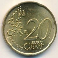 Лот: 8967772. Фото: 2. 20 евроцентов 2003 год - Италии... Монеты