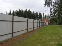 Лот: 3958204. Фото: 2. Забор из профлиста. Срубы и конструкции