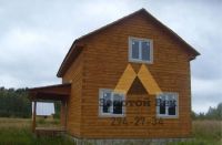 Лот: 15069259. Фото: 2. Дом 6х9 полтора этажа из строганного... Срубы и конструкции