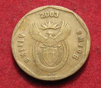 Лот: 20285042. Фото: 2. ЮАР 50 центов, 2003 г. Монеты