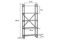 Лот: 24846149. Фото: 6. Стеллаж LOFTY HOME Роквуд