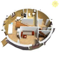 Лот: 8790788. Фото: 3. Купольный дом / Площадь 55 (89... Недвижимость