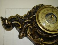 Лот: 14930594. Фото: 7. Барометр винтажный с литьём (X984...