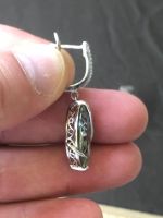 Лот: 22844200. Фото: 6. Серебряный набор с камнями. Серьги...