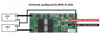 Лот: 13222865. Фото: 2. Плата BMS 2S 20A с балансировкой... Радиодетали  (электронные компоненты)
