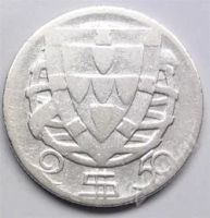 Лот: 108972. Фото: 2. Португалия. 2.5 эскудо 1944г... Монеты