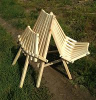 Лот: 10124395. Фото: 2. Кресло деревянное, складное (1... Мебель