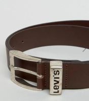 Лот: 10384250. Фото: 2. Ремень Levis Leather Belt нат... Аксессуары