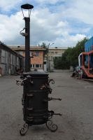 Лот: 5738091. Фото: 2. Печь под казан с трубой с элементами... Для дачи, дома, огорода, бани, парка
