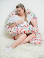Лот: 9208885. Фото: 2. Подушка для беременных (звездочки... Домашний текстиль
