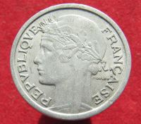 Лот: 16077659. Фото: 2. Франция 1 франк, 1959г. Монеты