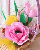 Лот: 3775868. Фото: 3. Букет из цветов и конфет "С 8... Сувениры, подарки