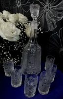 Лот: 18381525. Фото: 4. Винтаж: Штоф+6 стопок. Хрусталь... Красноярск