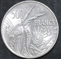 Лот: 11708570. Фото: 2. Центральная Африка .500 франков... Монеты