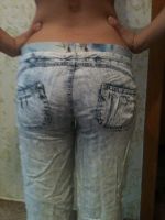 Лот: 4572766. Фото: 3. Брючки из легкой джинсы фирменные... Одежда, обувь, галантерея