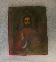 Лот: 25408817. Фото: 5. Старинная икона: Господь Вседержитель...