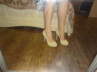 Лот: 3537592. Фото: 2. светлые туфли натуральная замша... Женская обувь