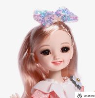 Лот: 24642788. Фото: 2. Кукла шарнирная «Алиса» в платье... Игрушки