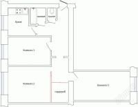Лот: 225140. Фото: 2. Замечательная трехкомнатная квартира... Продажа