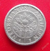 Лот: 2105489. Фото: 2. (№1885) 1 цент 1994 (Антильские... Монеты