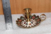 Лот: 18803891. Фото: 2. Подсвечник Цветок. Латунь. Индия... Предметы интерьера