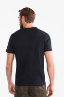 Лот: 11778304. Фото: 2. Мужская футболка цвет темно синий... Мужская одежда