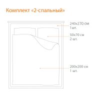 Лот: 25104962. Фото: 2. Комплект постельного белья 2-спальный... Домашний текстиль