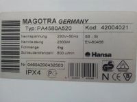 Лот: 4017297. Фото: 3. Hansa PA4580A520 сделано в Германии. Бытовая техника