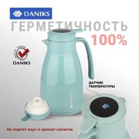 Лот: 24113550. Фото: 3. Термос-кувшин пластик, 1 л, Daniks... Домашний быт