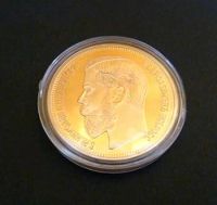 Лот: 4176268. Фото: 3. 1 рубль 1901 года. Позолота. Цена... Коллекционирование, моделизм