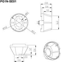 Лот: 19850000. Фото: 3. Держатель линзы светодиода PG1N-SE01... Красноярск