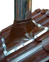 Лот: 5109078. Фото: 2. Кровельная проходка угловая для... Строительные материалы