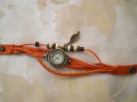 Лот: 3621008. Фото: 3. Винтажные часики + красивый оранжевый... Ювелирные изделия, бижутерия, часы