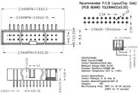 Лот: 20506151. Фото: 2. Разъем штыревой P2.54мм IDC 2... Радиодетали  (электронные компоненты)