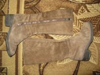 Лот: 13207603. Фото: 2. сапог замша. металлический замок... Ручная работа