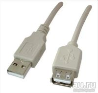 Лот: 13237954. Фото: 3. Кабель USB Папа-Мама Серый 185... Смартфоны, связь, навигация