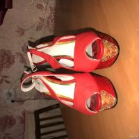 Лот: 12823693. Фото: 2. Туфли красные женские 40р-р. Женская обувь