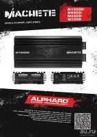 Лот: 8541243. Фото: 2. Alphard Machete M350D усилитель... Автозвук