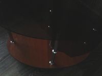 Лот: 5867325. Фото: 2. Журнальный стеклянный столик на... Мебель для гостиной