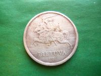 Лот: 24656231. Фото: 2. Литва 10 лит 1936 г.,серебро. Монеты